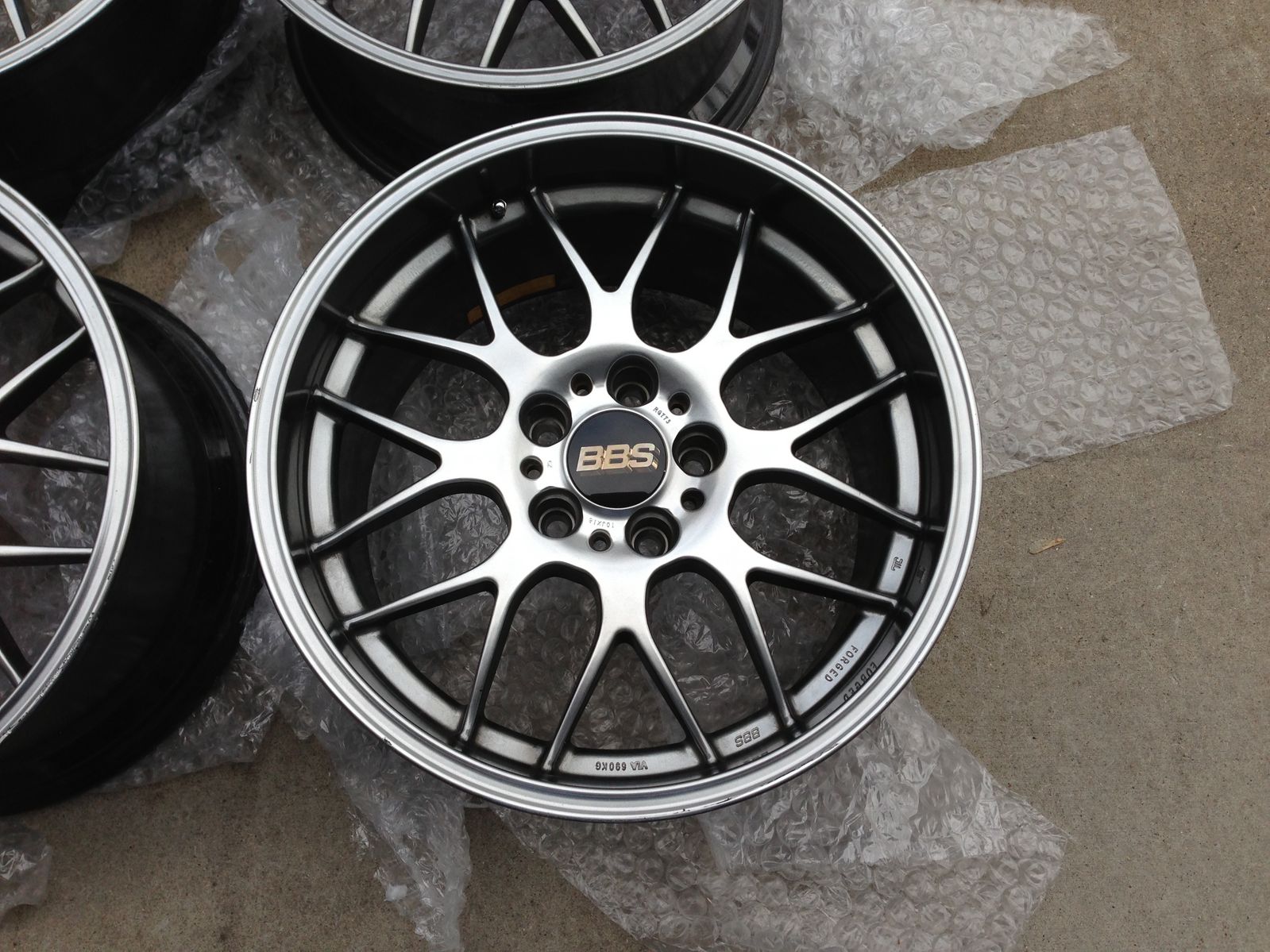 18" Diamond Black BBS RGR wheels 5x120 Staggered