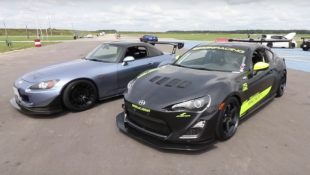 Modified Honda S2000 vs. Scion FR-S Toyota 86 Subaru BRZ Track Battle S2KI.com