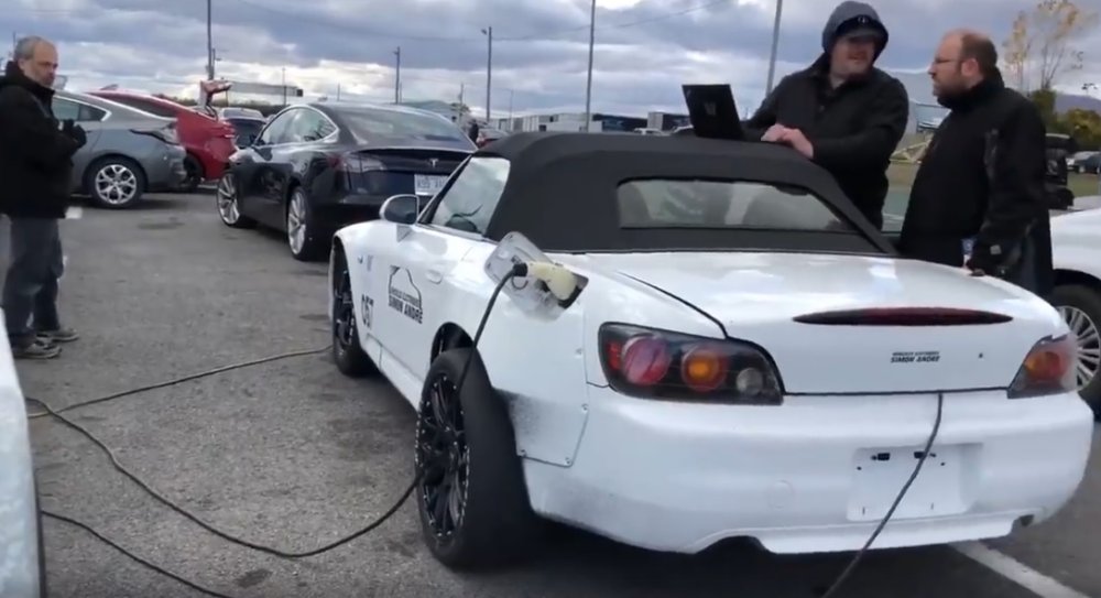 Tesla Motor Charging in an S2000