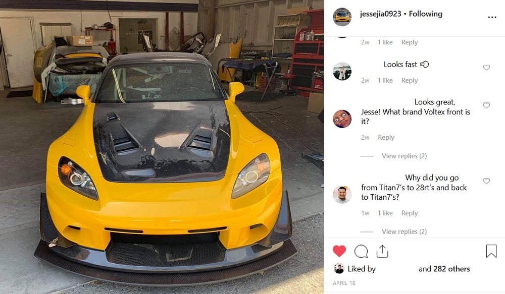 S2000 Owner Celebrates Car's Birthday with Cake and Candle