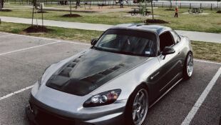 Honda S2000 with Mugen carbon fiber body parts and custom bumper